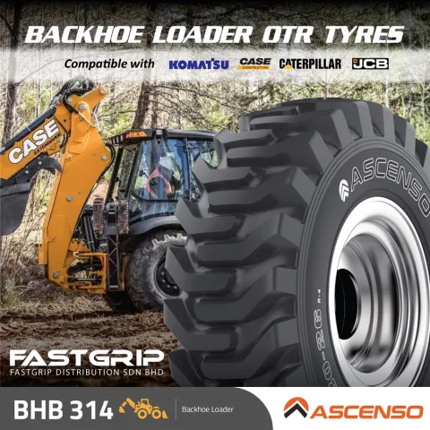 Ascenso BHB 314 Backhoe Loader R-4 Off-The-Road Tyres