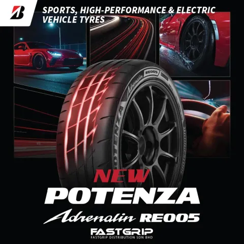 Fifth-Gen Bridgestone Potenza Adrenalin RE005 - Now in Malaysia!